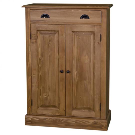 vysoka komoda biela vintage patinovana hneda opotrebovana country mediteranska provensalska obyvacka predsien stylovy nabytok lameridiana dizajn interierov ulozny kuchyna stol.jpg